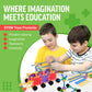Educational Building Blocks Kit - 176 Pieces  (Ages 4-8)