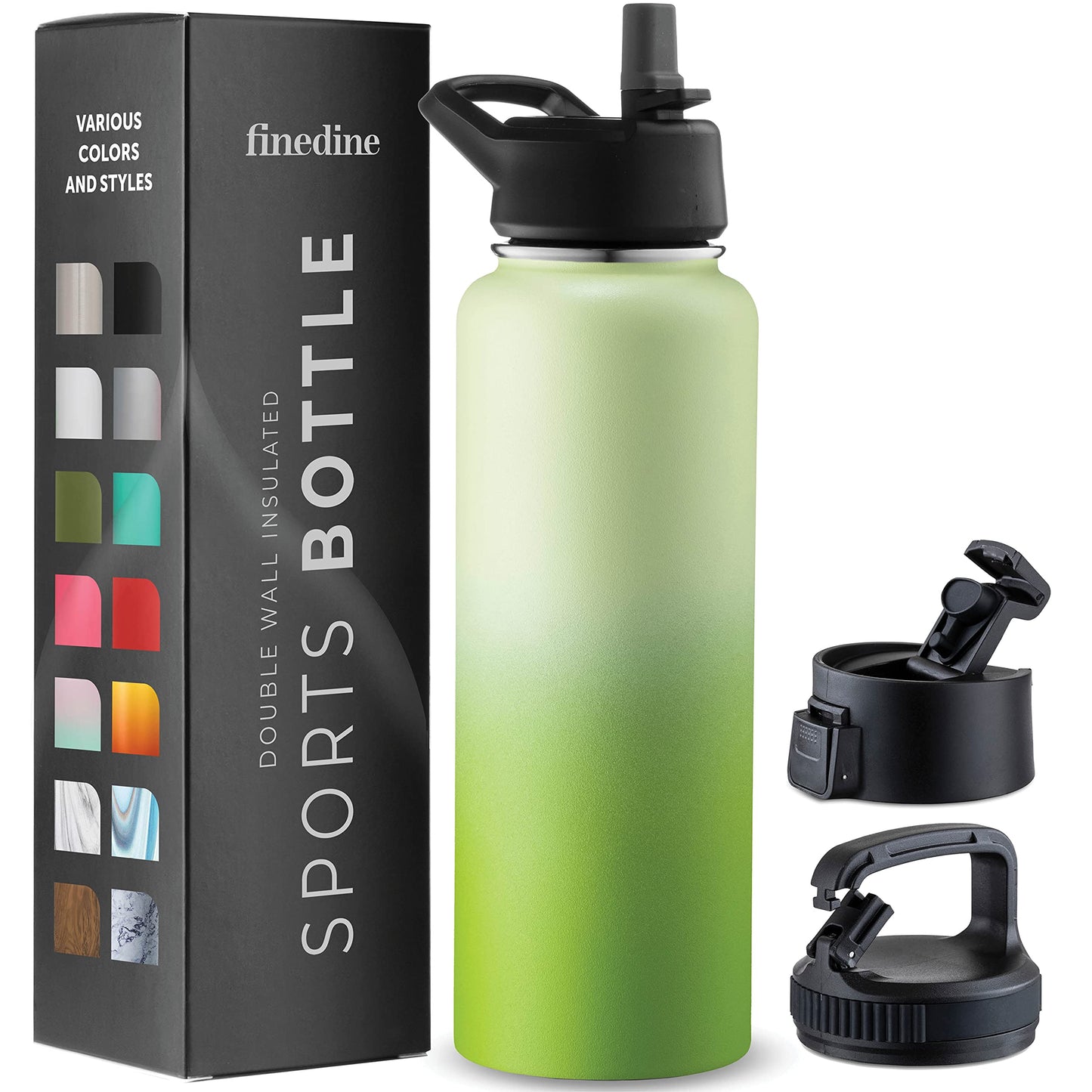 Insulated Sports Water Bottle with Straw