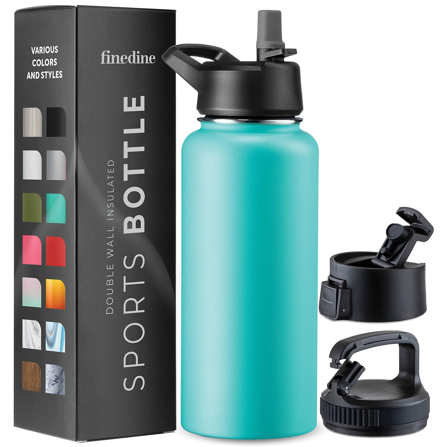 Insulated Sports Water Bottle with Straw