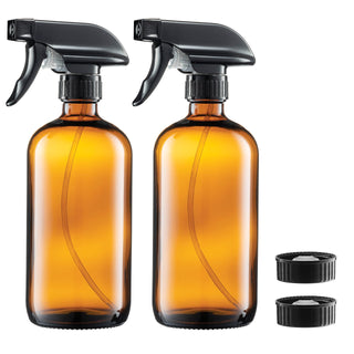 Glass Spray Bottles - 16 Oz 2 Pack