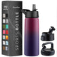 Insulated Sports Water Bottle with Straw