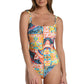 La Blanca Women's Standard Lingerie Mio One Piece Swimsuit, Multi//Soleil, 8
