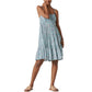 Lucky Brand Women's Tiered Floral Mini Dress, Blue Multi, X-Small