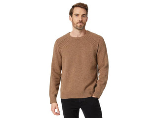 LL Bean Men's Rangeley Merino Crew Neck Sweater - Taupe Heather
