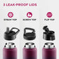 Insulated Sports Water Bottle with Straw