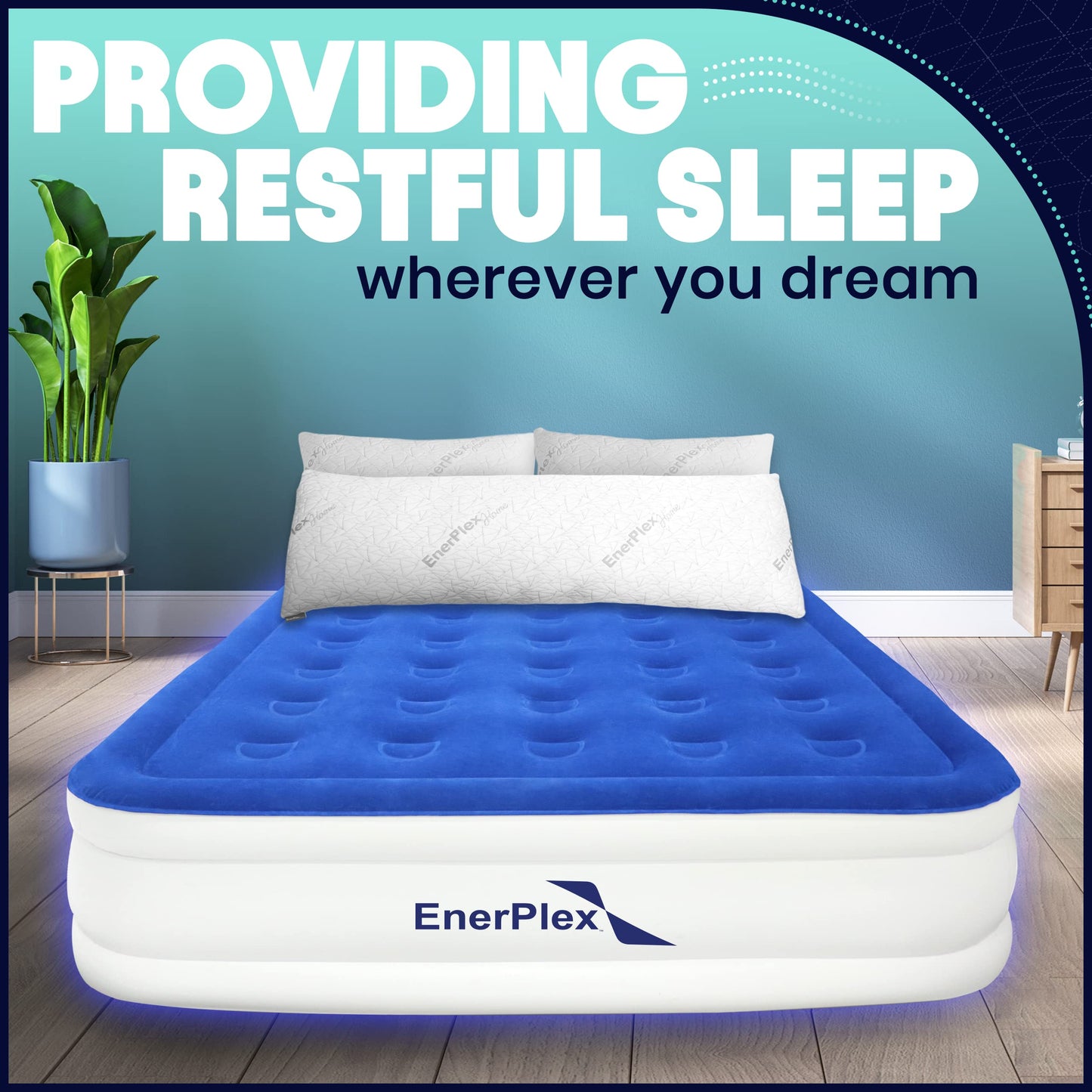 Adjustable Memory Foam Body Pillow- 54 x 20 Inches