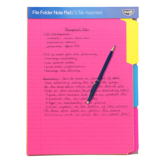 File Folder Notepad - Pack of 12