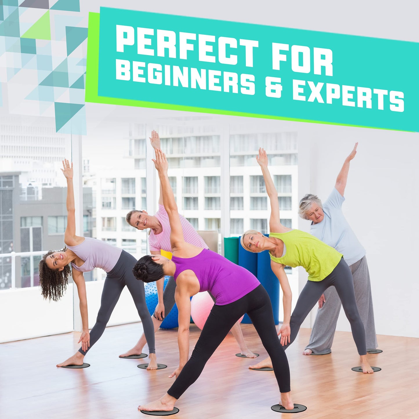 Core Sliders for Full Body Workout - Pack of 2