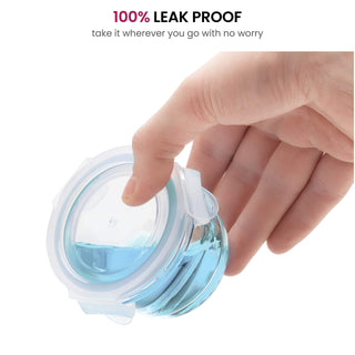 4 Oz Glass Food Containers - 6 Piece Set