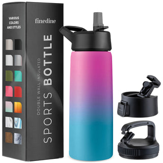 Insulated Sports Water Bottle with Straw