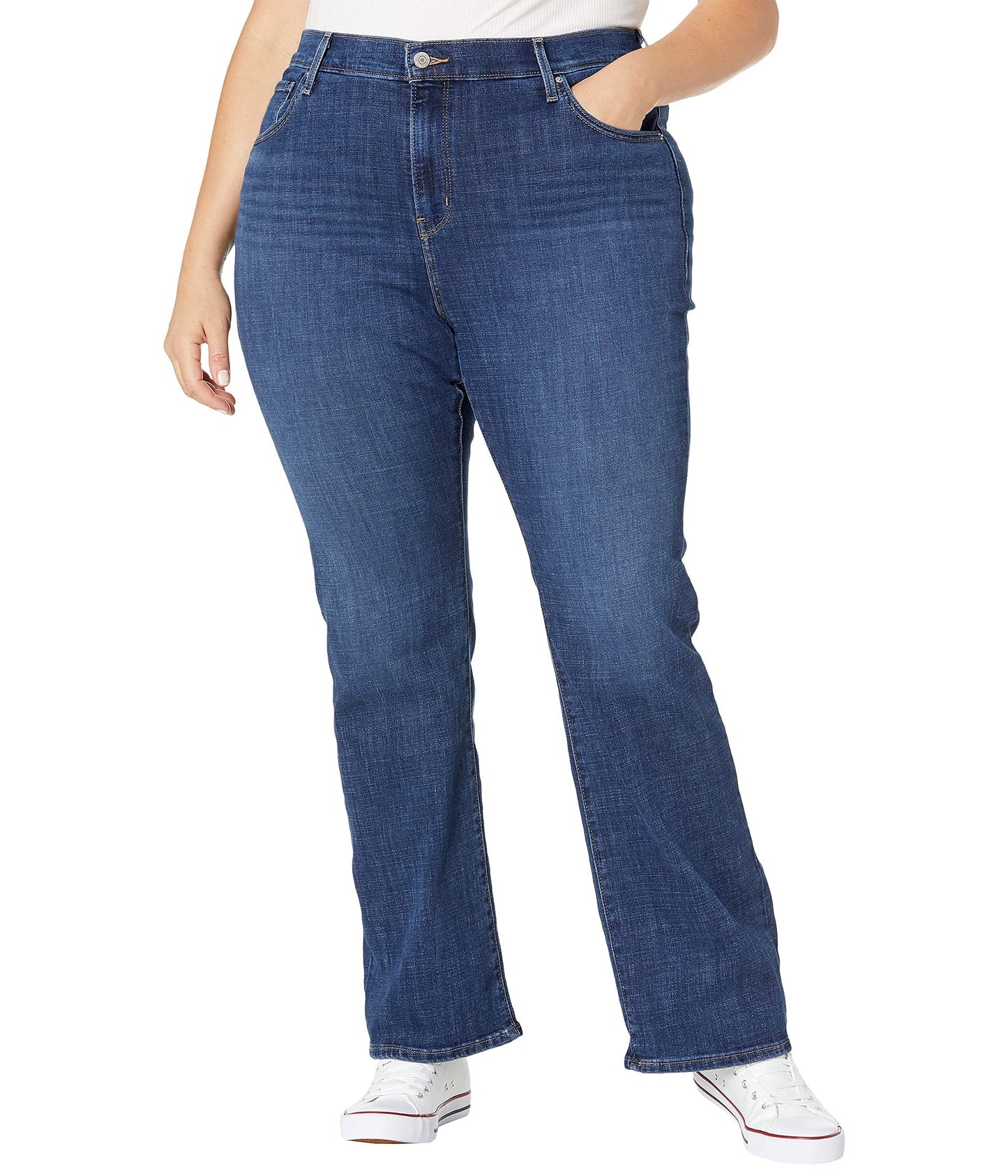 Levi's Women's 725 High Rise Bootcut Jeans, Lapis Dark Horse, 25 (US 0) S