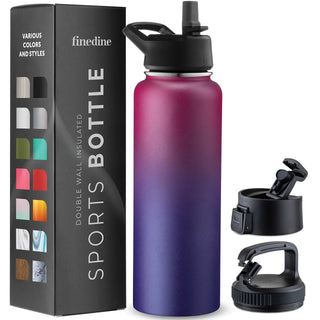 Insulated Sports Water Bottle with Straw