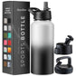 Insulated Sports Water Bottle with Straw