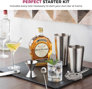 7-Piece Stainless Steel Cocktail Shaker Set