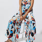 By Anthropologie - Silky Sleeveless Printed Jumpsuit