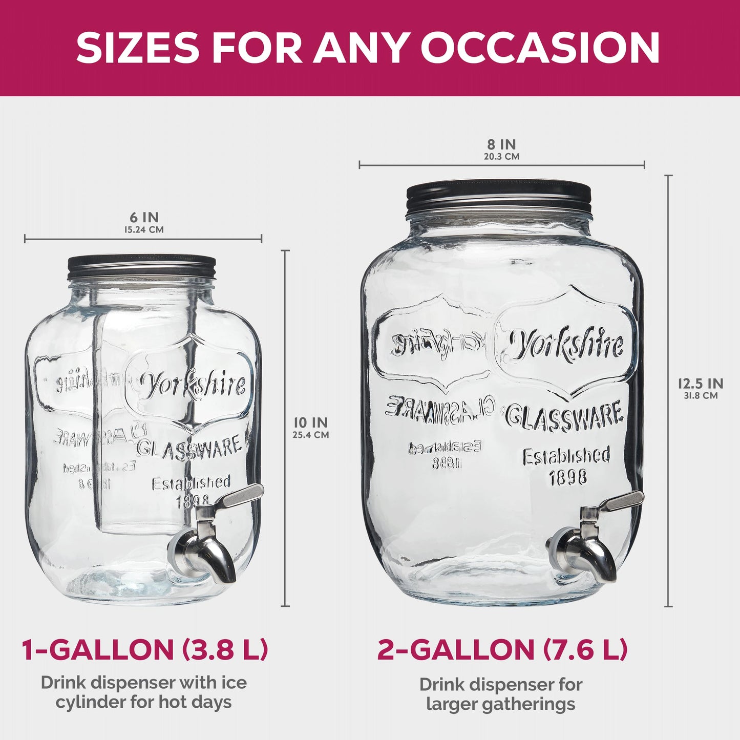 Glass Drink Dispenser