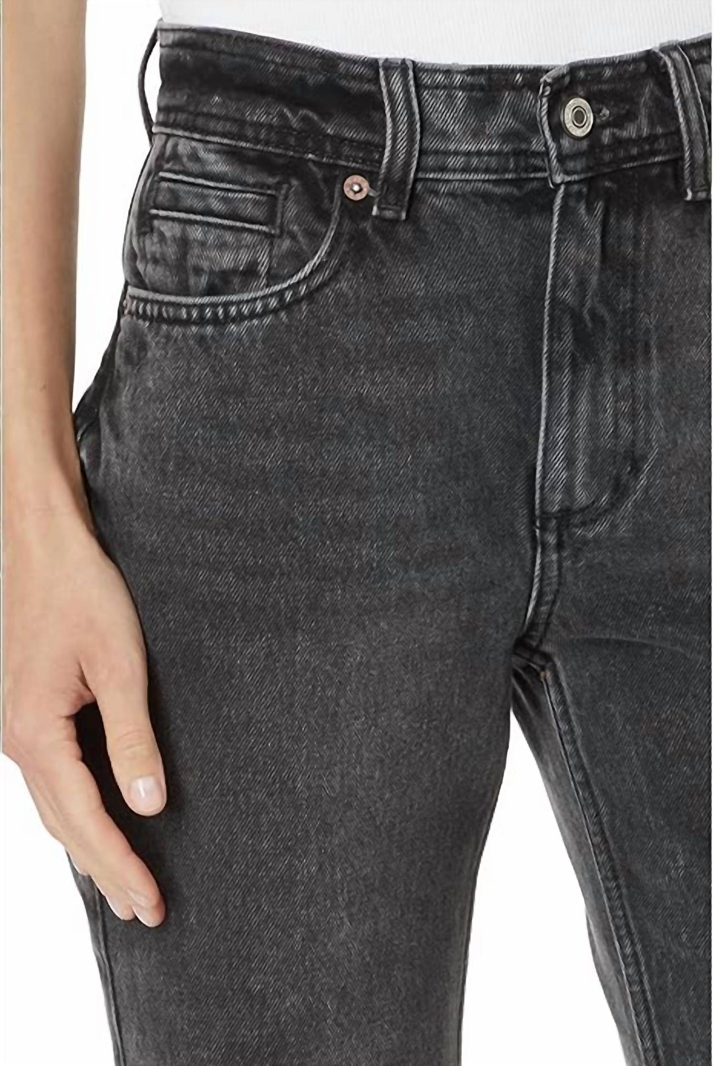 Free People - Xena High Rise Slim Straight Jeans