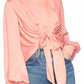 Susana Monaco - Matte Satin Tie Blouse