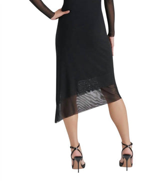 Steve Madden - Blare Long Sleeve Mesh Midi Dress