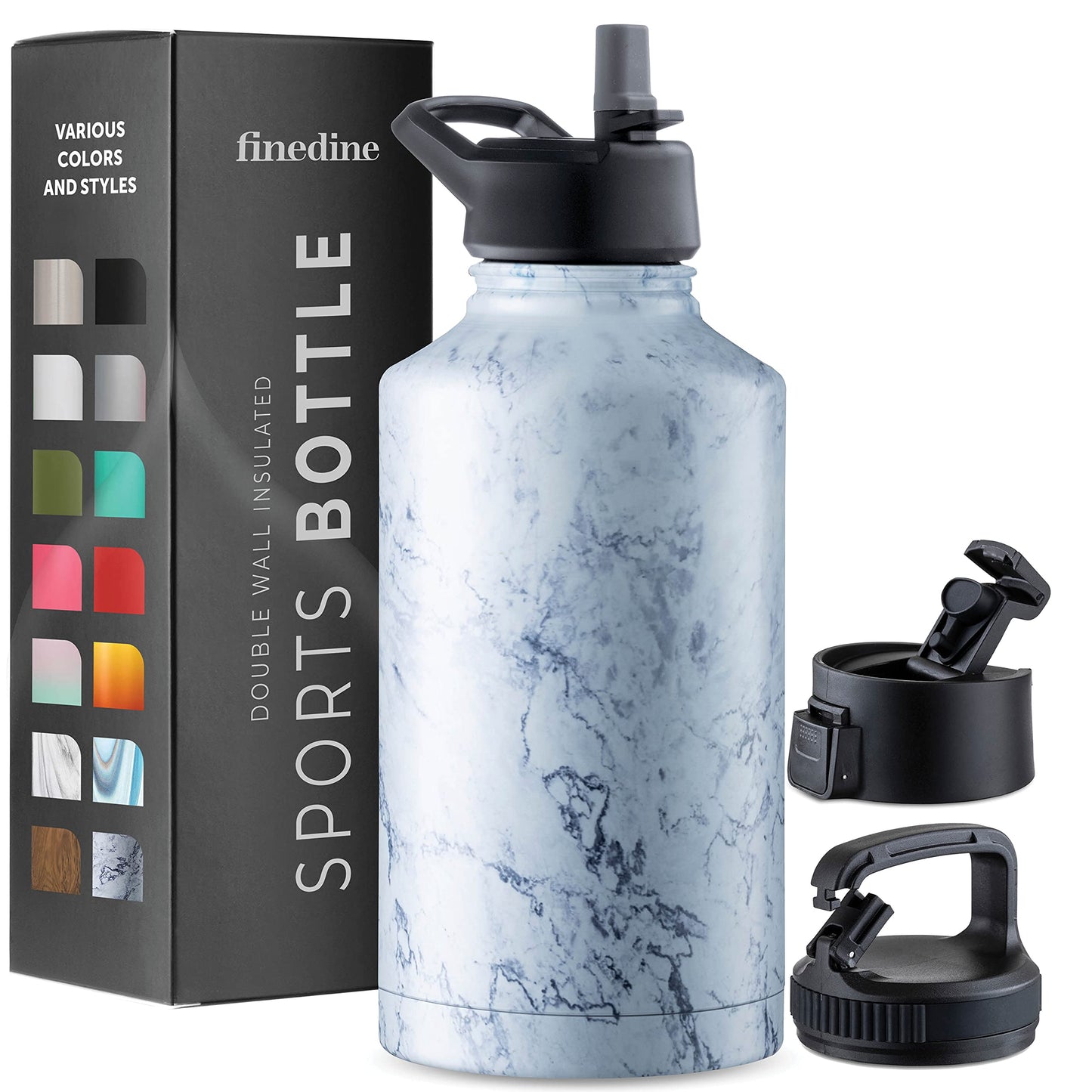 Insulated Sports Water Bottle with Straw
