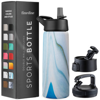 Insulated Sports Water Bottle with Straw