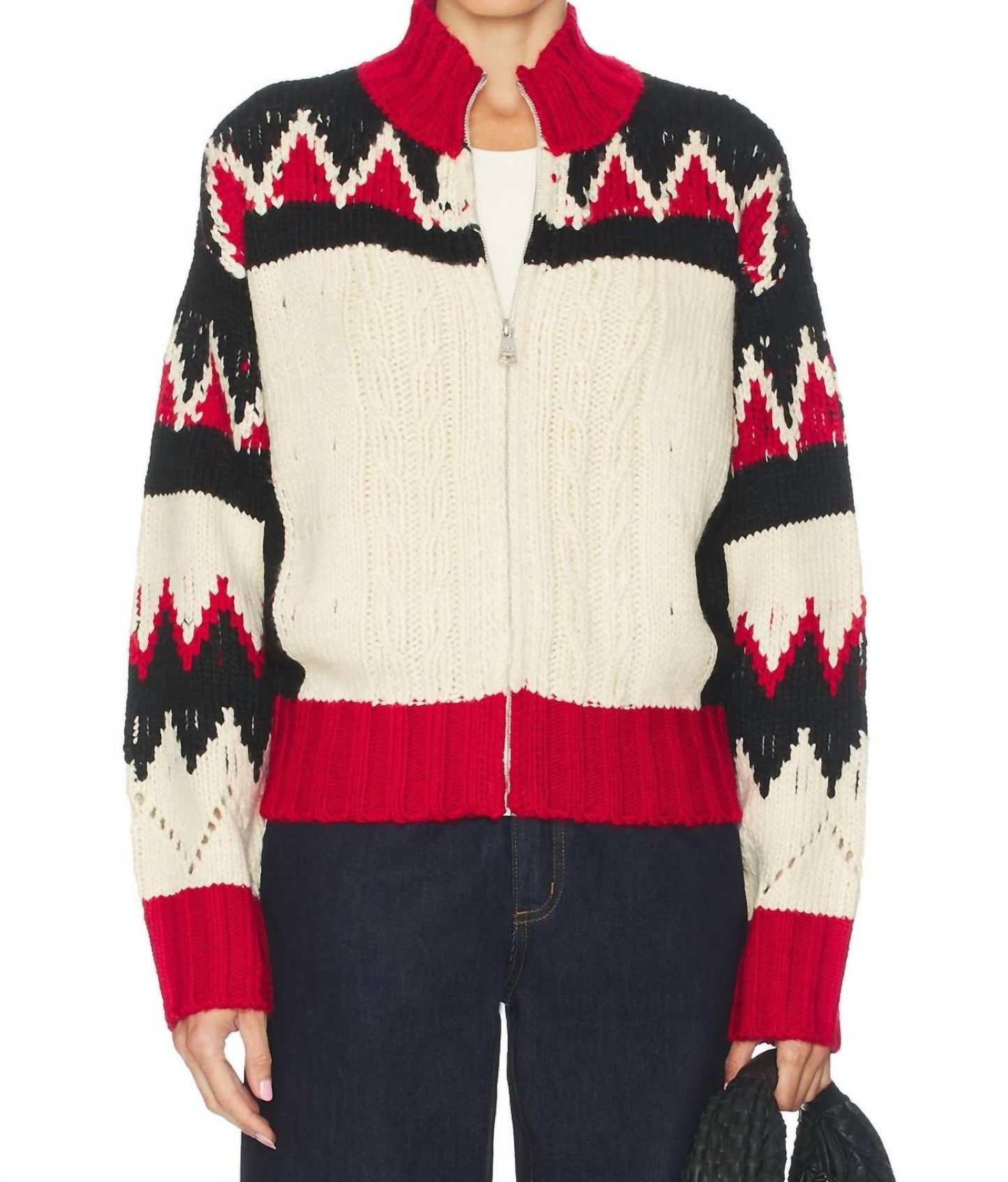 Steve Madden - Patterned Sweater Jacket