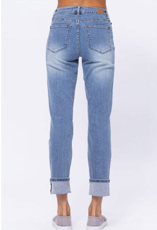 Judy Blue - Traci High Rise Boyfriend Crop Jeans