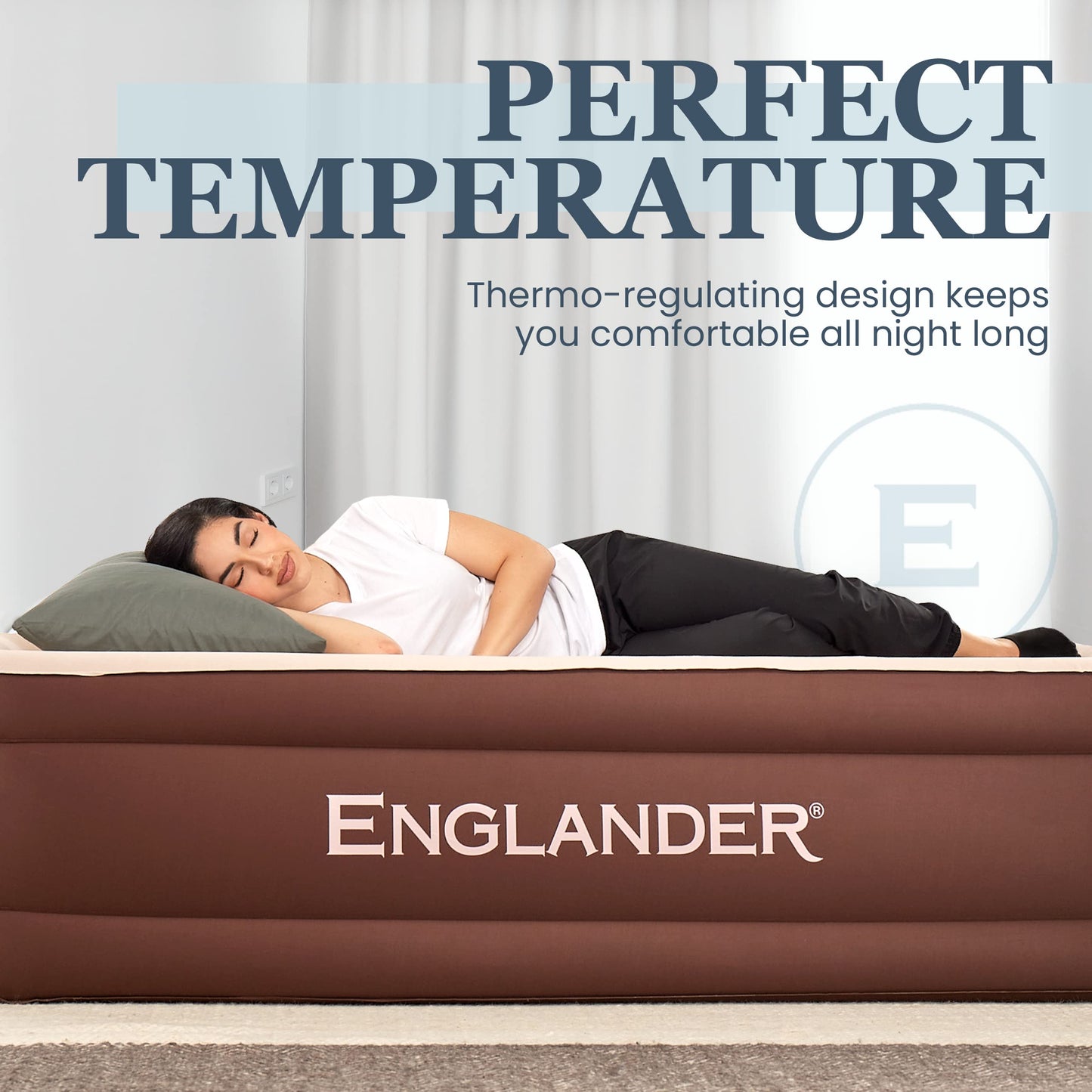 Double High Inflatable Bed for Home, Travel & Camping