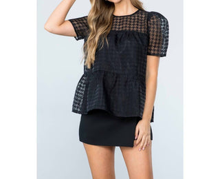 Thml - Mesh Short Sleeve Top