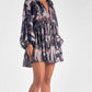 Elan - LONG SLEEVE PRINT DRESS