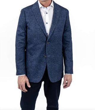 7 Downie St. - Gerrard Blue Knit Blazer