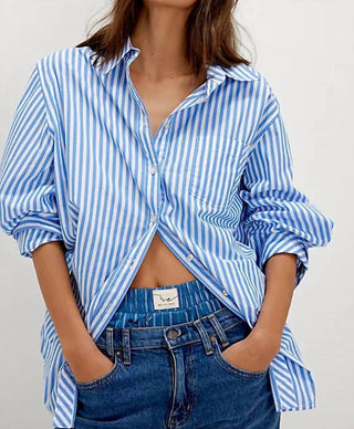 Free People - Sabine Striped Articulated Shirt