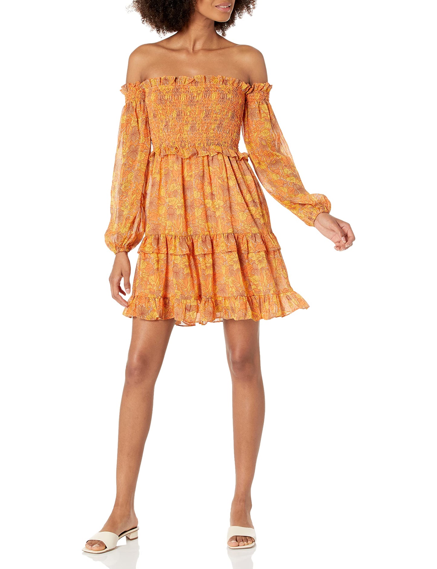 LIKELY Women's Jarren Dress, Apricot Nectar Multi, 12