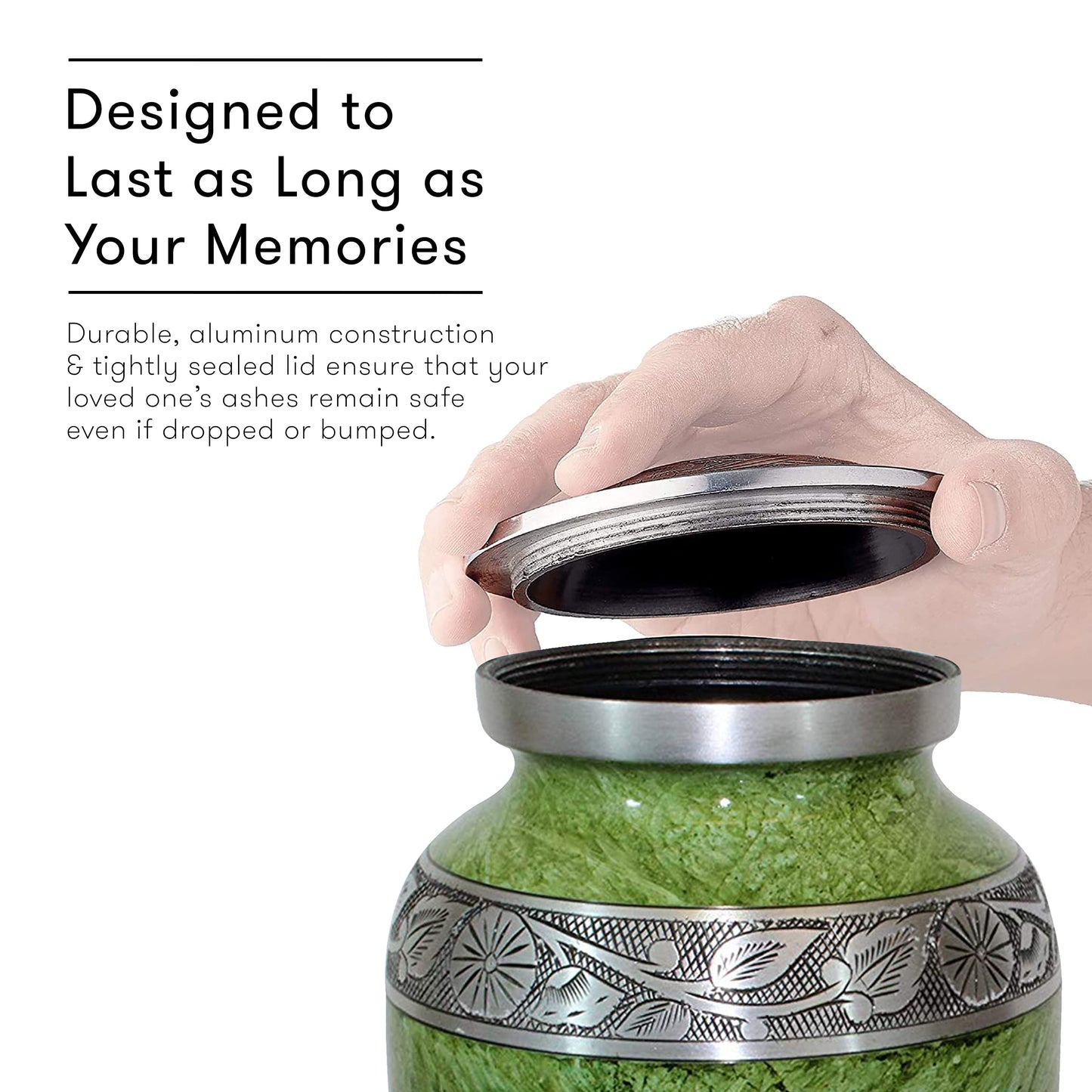 Adult Cremation Urns with Velvet Bag