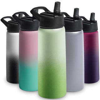 Insulated Sports Water Bottle with Straw