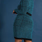The Curve La - Plus Size Monogram-pattern Zip-up Dress