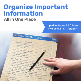 File Folder Notepad - Pack of 12