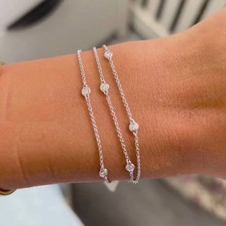 Diana M Jewels - 0.50cts Triple Chain Diamonds Bracelet
