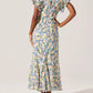 Astr - Celestine Floral Flutter Sleeve Dress