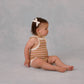 Rylee + Cru - Girl's Stripe Crochet Romper