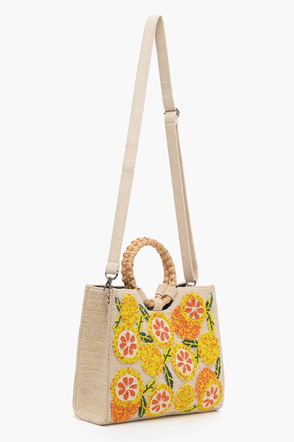 America & Beyond - Women's Fresh Squeeze Beaded Tote Bag
