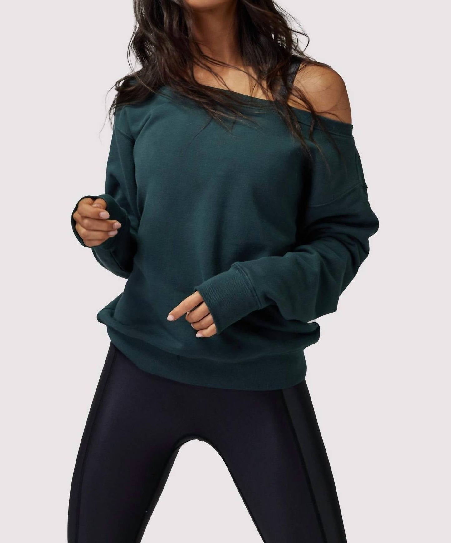 Spiritual Gangster - Vida Off Shoulder Sweatshirt