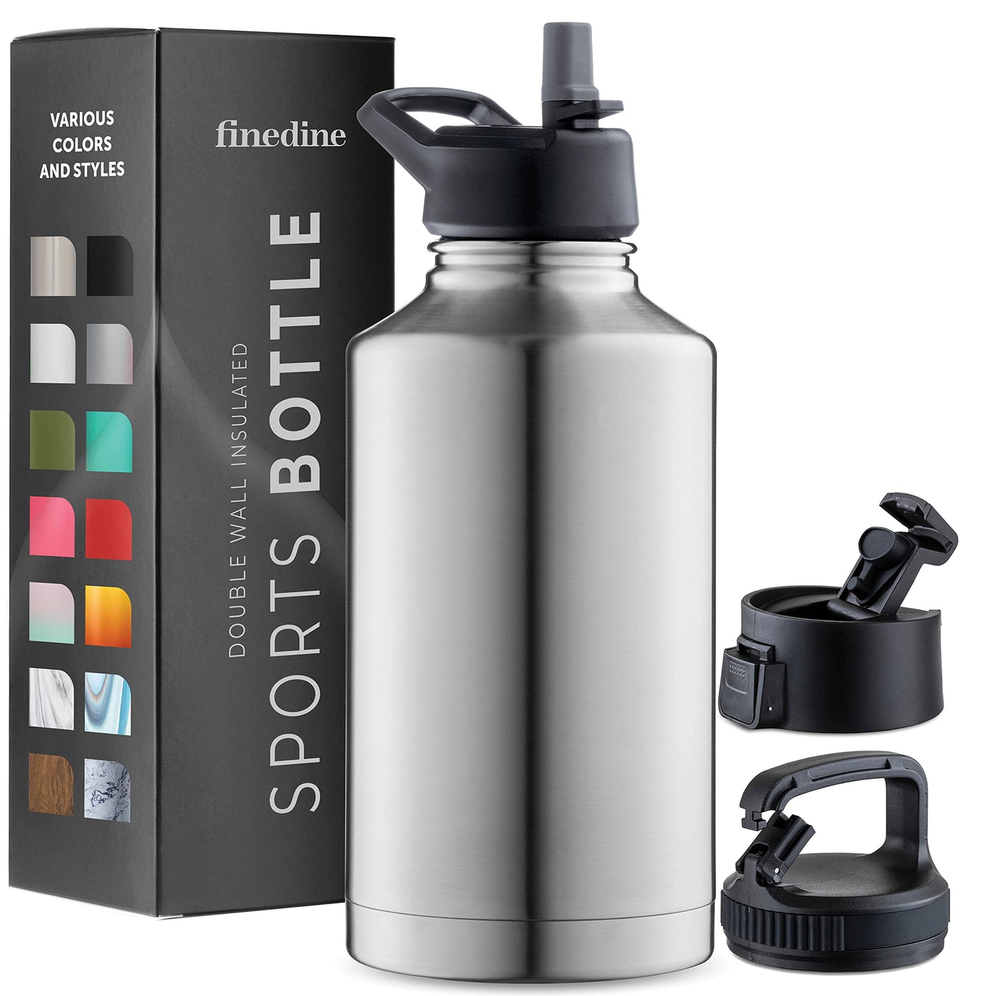 Insulated Sports Water Bottle with Straw