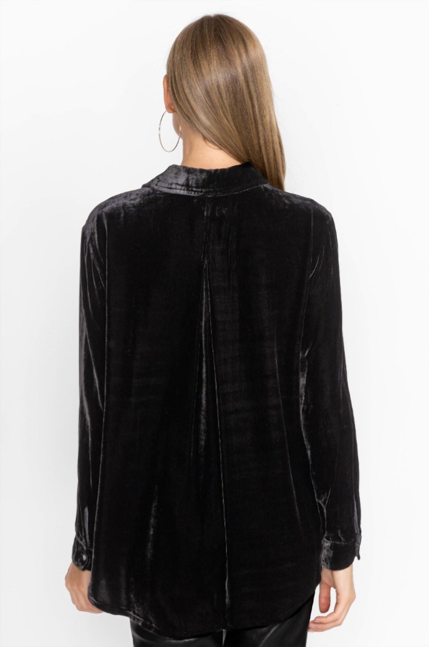 Johnny Was - Women's Sidonia Velvet Oversized Pleat Shirt