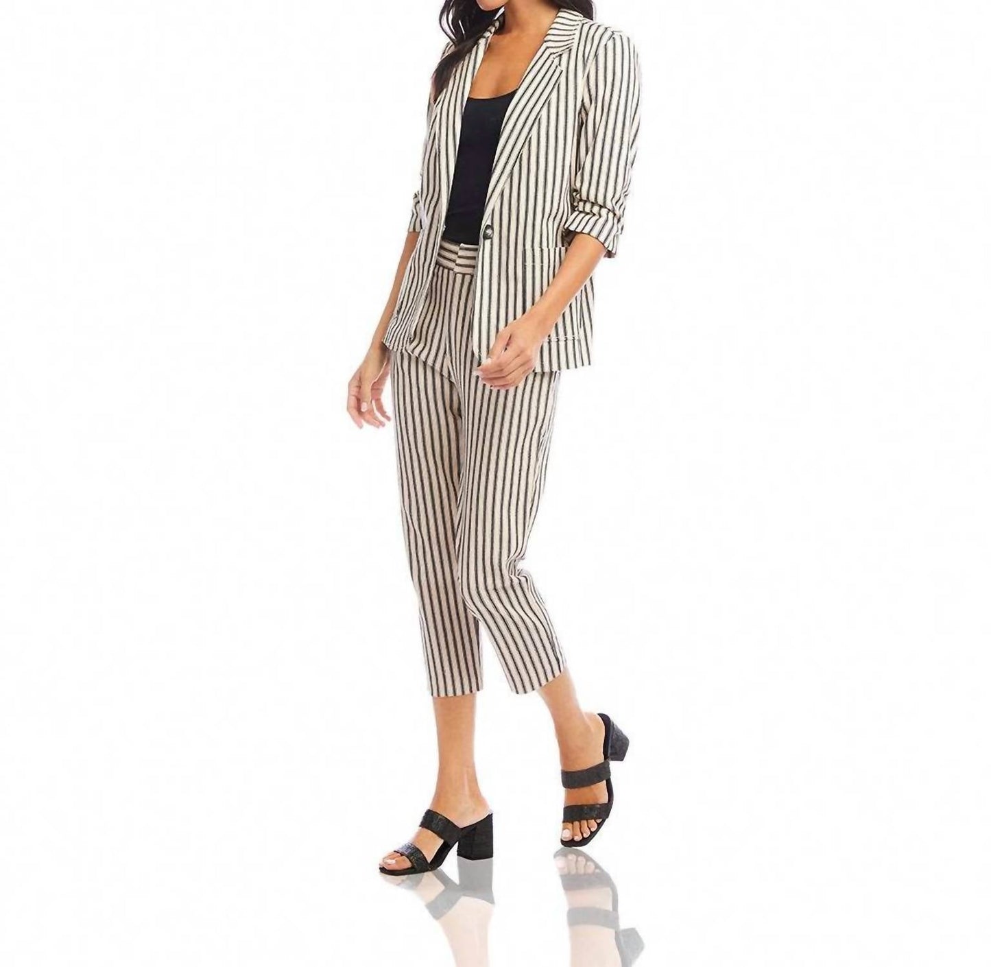 Karen Kane - Ruched Sleeve Jacket