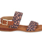 Ros Hommerson - Women's Cabana Leopard Fabric Luggage Atanado Leather
