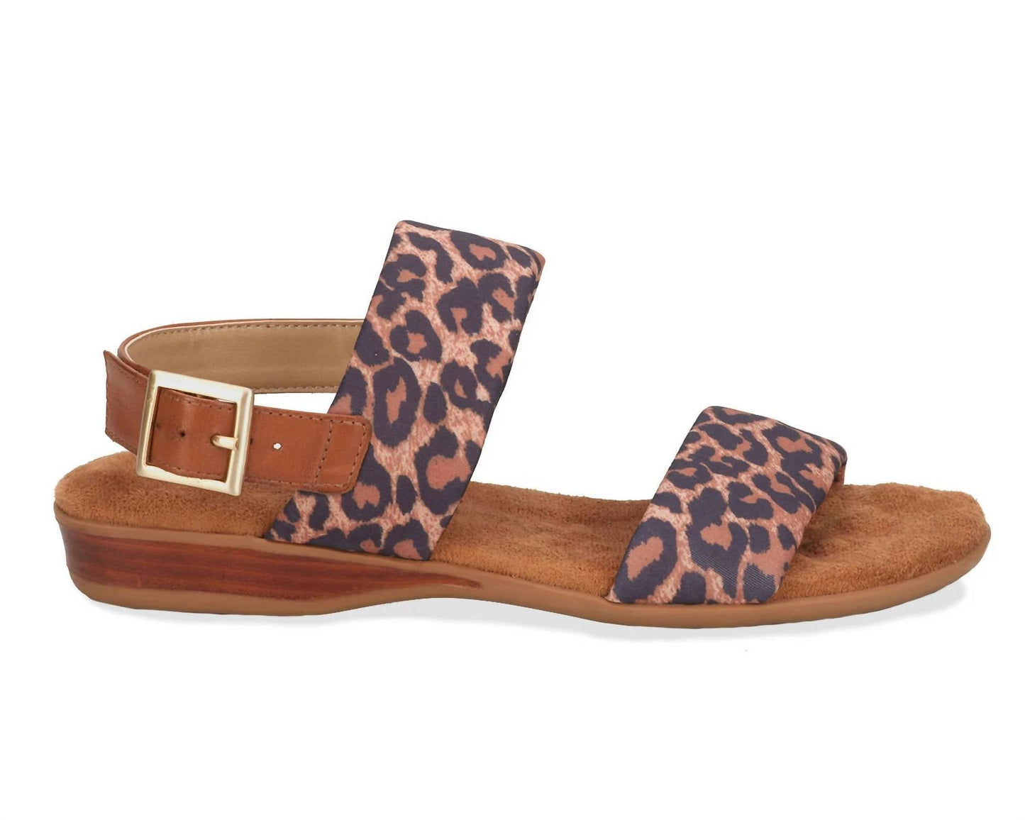 Ros Hommerson - Women's Cabana Leopard Fabric Luggage Atanado Leather