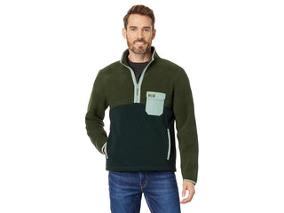 LLBean Men's Sweater Fleece Sherpa Hybrid Pullover