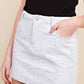 Honey Punch - Heathered Denim Mini Skirt