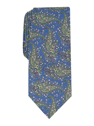 Bar III Men's Sorrento Skinny Paisley Tie Green Size Regular